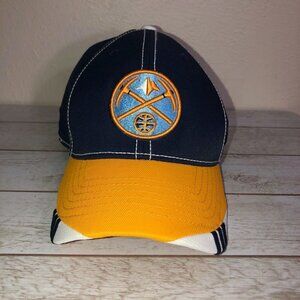 Adidas NBA DENVER NUGGETS Slasher Men's Flex Fitted Cap Hat - Size: L / XL
